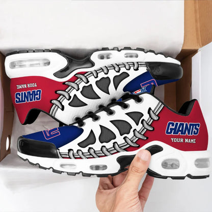 LIMITED EDITION - NEW CUSTOMIZED NFL32 NYG NEW YORK GIANTS UNISEX AIR MAX PLUS SNEAKERS