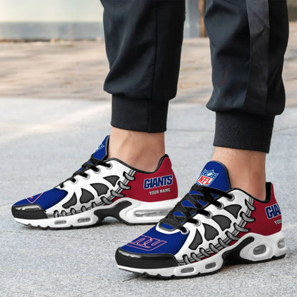 LIMITED EDITION - NEW CUSTOMIZED NFL32 NYG NEW YORK GIANTS UNISEX AIR MAX PLUS SNEAKERS