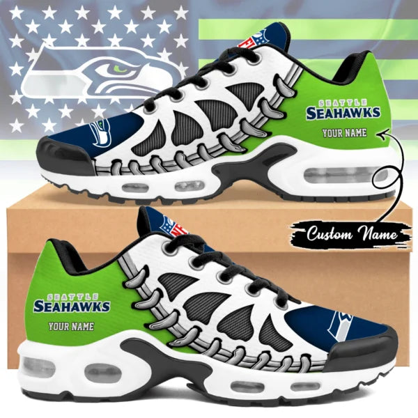 LIMITED EDITION - NEW CUSTOMIZED NFL06 SSH SEATTLE SEAHAWKS UNISEX AIR MAX PLUS SNEAKERS
