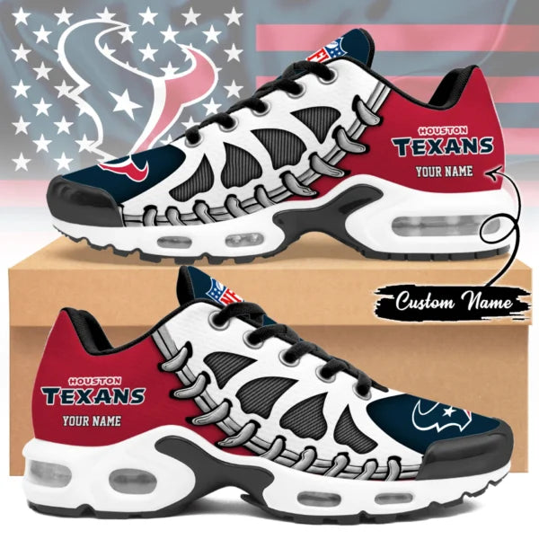 LIMITED EDITION - NEW CUSTOMIZED NFL15 HTT HOUSTON TEXANS UNISEX AIR MAX PLUS SNEAKERS