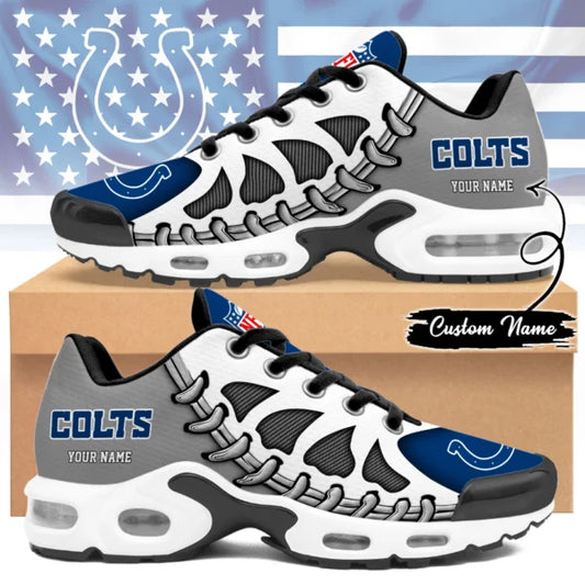 LIMITED EDITION - NEW CUSTOMIZED NFL17 IDC INDIANAPOLIS COLTS UNISEX AIR MAX PLUS SNEAKERS