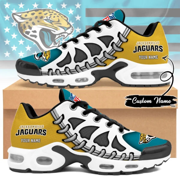LIMITED EDITION - NEW CUSTOMIZED NFL30 JSJ JACKSONVILLE JAGUARS UNISEX AIR MAX PLUS SNEAKERS