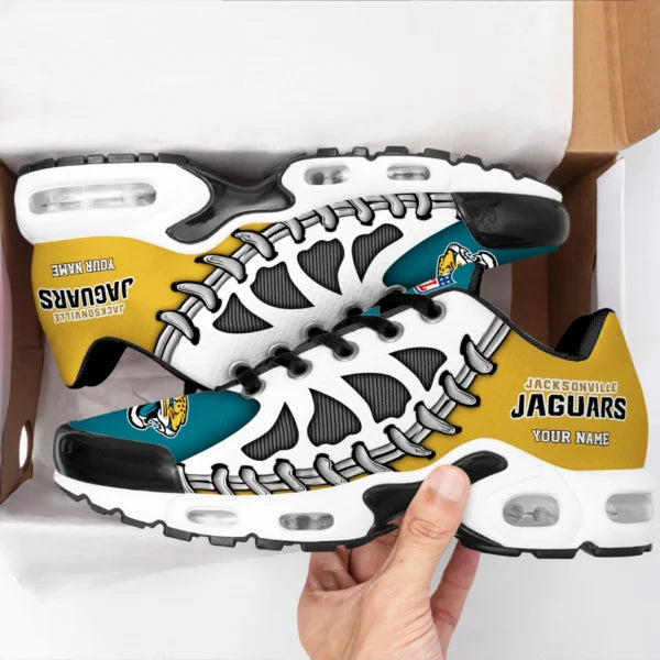LIMITED EDITION - NEW CUSTOMIZED NFL30 JSJ JACKSONVILLE JAGUARS UNISEX AIR MAX PLUS SNEAKERS