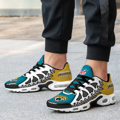 LIMITED EDITION - NEW CUSTOMIZED NFL30 JSJ JACKSONVILLE JAGUARS UNISEX AIR MAX PLUS SNEAKERS