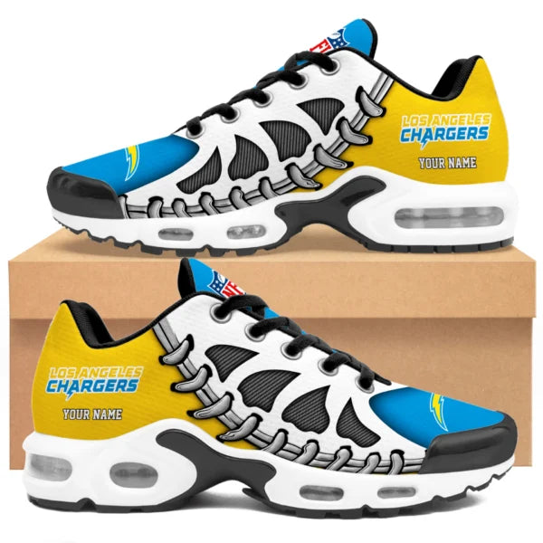 LIMITED EDITION - NEW CUSTOMIZED NFL09 LAC LOS ANGELES CHARGERS UNISEX AIR MAX PLUS SNEAKERS