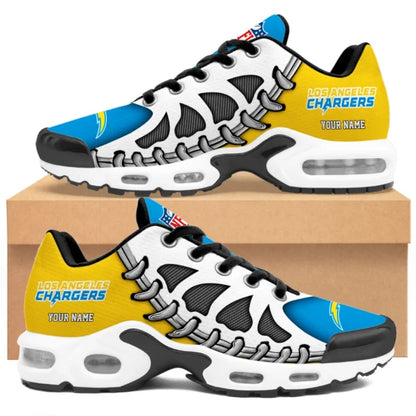 LIMITED EDITION - NEW CUSTOMIZED NFL09 LAC LOS ANGELES CHARGERS UNISEX AIR MAX PLUS SNEAKERS