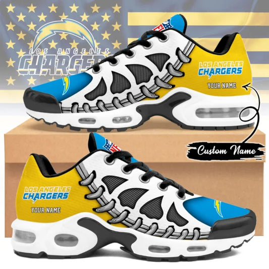 LIMITED EDITION - NEW CUSTOMIZED NFL09 LAC LOS ANGELES CHARGERS UNISEX AIR MAX PLUS SNEAKERS