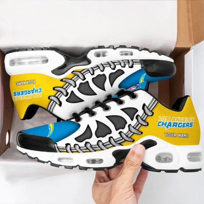 LIMITED EDITION - NEW CUSTOMIZED NFL09 LAC LOS ANGELES CHARGERS UNISEX AIR MAX PLUS SNEAKERS