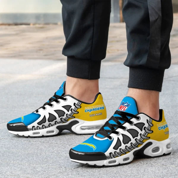 LIMITED EDITION - NEW CUSTOMIZED NFL09 LAC LOS ANGELES CHARGERS UNISEX AIR MAX PLUS SNEAKERS