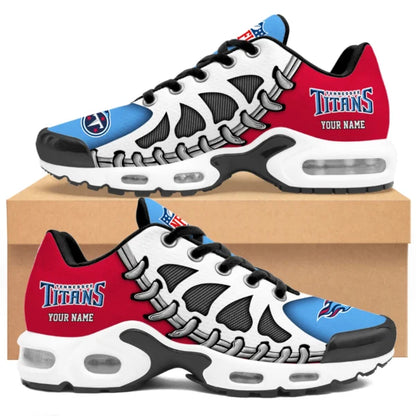LIMITED EDITION - NEW CUSTOMIZED NFL31 TST TENNESSEE TITANS UNISEX AIR MAX PLUS SNEAKERS