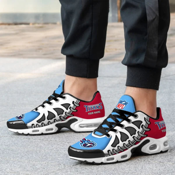 LIMITED EDITION - NEW CUSTOMIZED NFL31 TST TENNESSEE TITANS UNISEX AIR MAX PLUS SNEAKERS