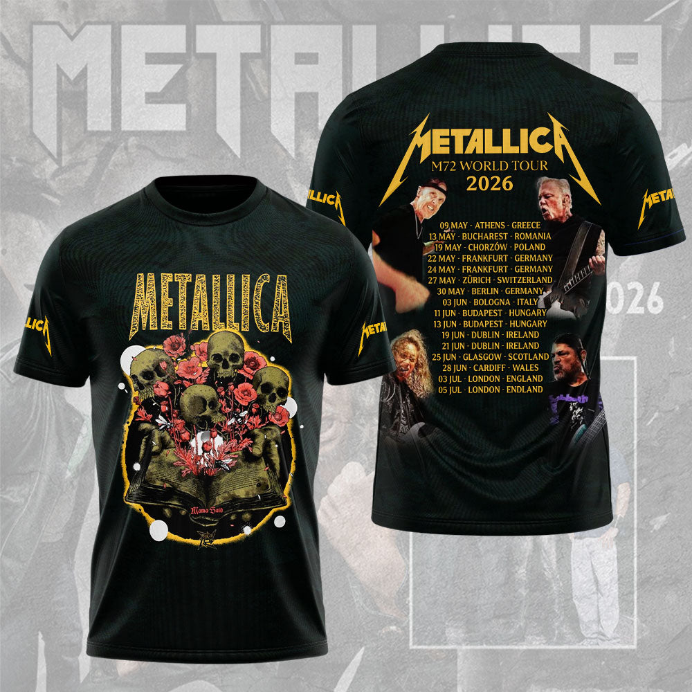 NEW PREMIUM METALLICA UNISEX T-SHIRT, POLO, HOODIE & JACKETS 2026