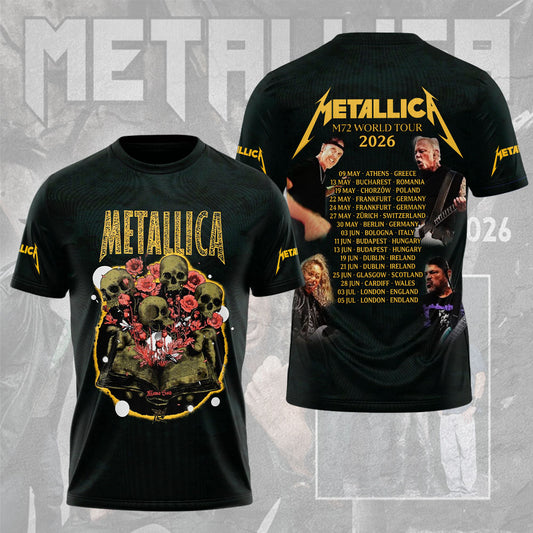 NEW PREMIUM METALLICA UNISEX T-SHIRT, POLO, HOODIE & JACKETS 2026