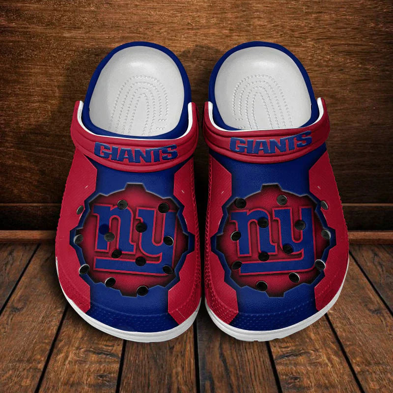 LIMITED EDITION - NEW CUSTOMIZED NFL32 NYG NEW YORK GIANTS CLOGS