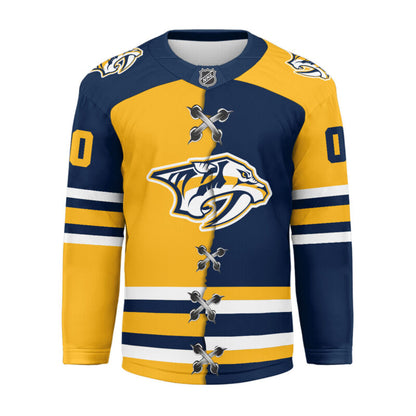 LIMITED EDITION - NEW CUSTOMIZED NHL31 NV PREDATORS UNISEX HOCKEY JERSEY