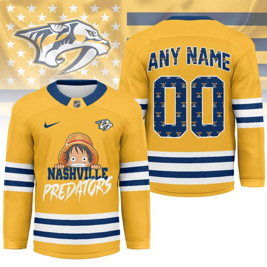 LIMITED EDITION - NEW CUSTOMIZED NHL31 NV PREDATORS UNISEX HOCKEY JERSEY