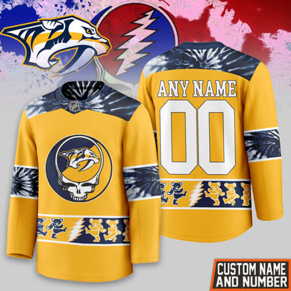 LIMITED EDITION - NEW CUSTOMIZED NHL31 NV PREDATORS UNISEX HOCKEY JERSEY