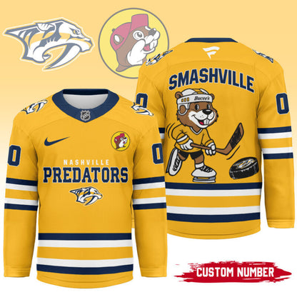 LIMITED EDITION - NEW CUSTOMIZED NHL31 NV PREDATORS UNISEX HOCKEY JERSEY