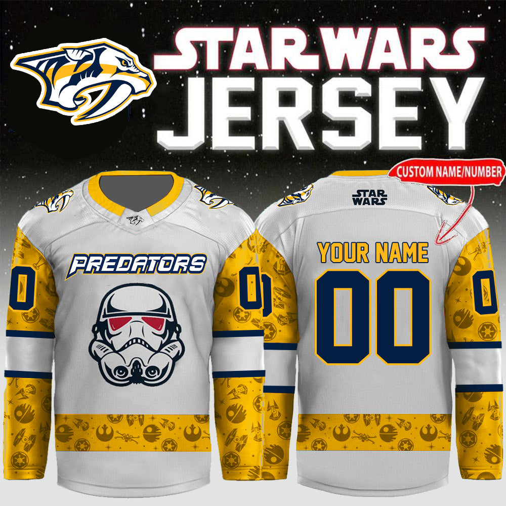 LIMITED EDITION - NEW CUSTOMIZED NHL31 NV PREDATORS UNISEX HOCKEY JERSEY