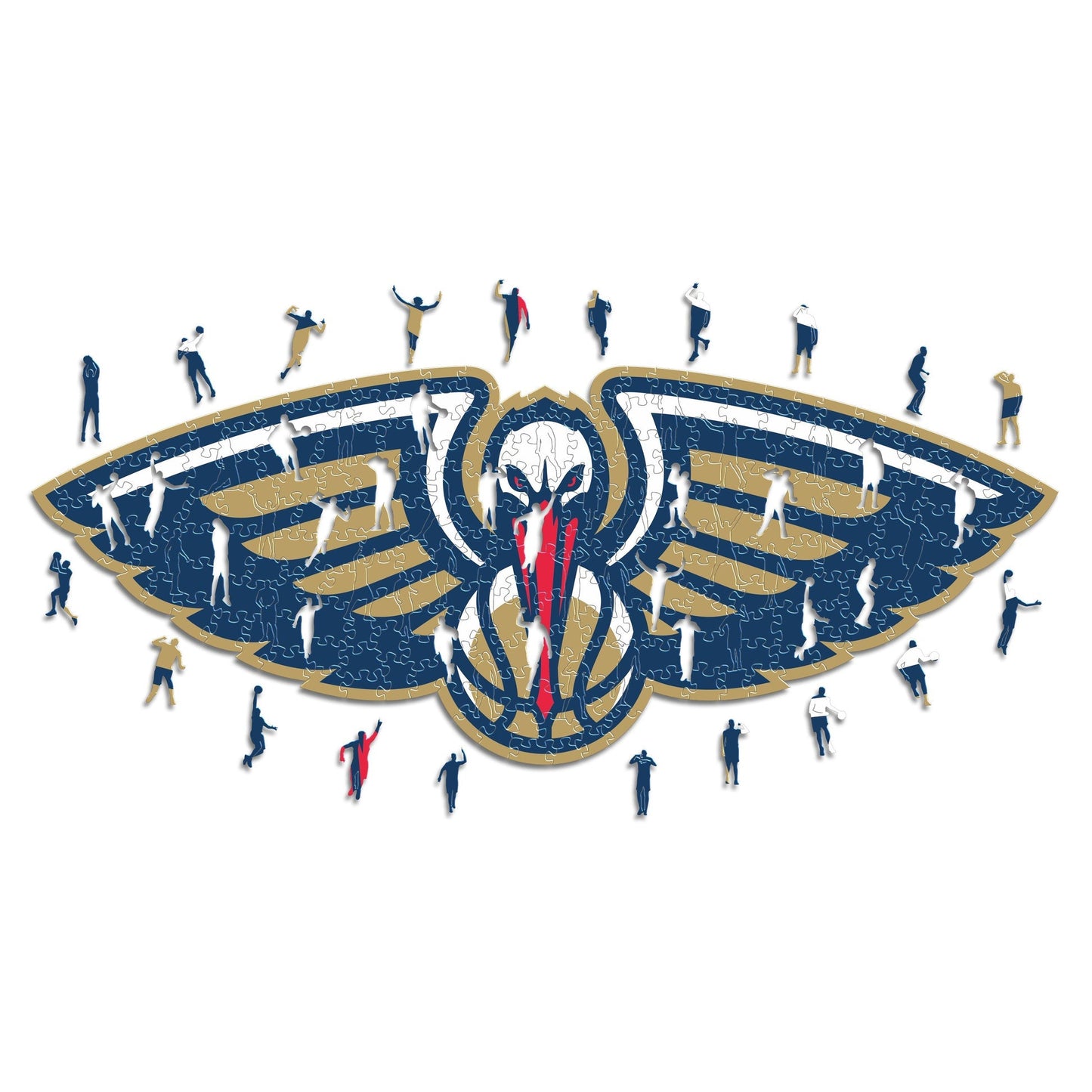 LIMITED EDITION - NEW CUSTOMIZED NBA30 NO NEW ORLEANS PELICANS WOODEN PUZZLE