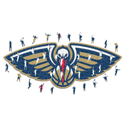 LIMITED EDITION - NEW CUSTOMIZED NBA30 NO NEW ORLEANS PELICANS WOODEN PUZZLE
