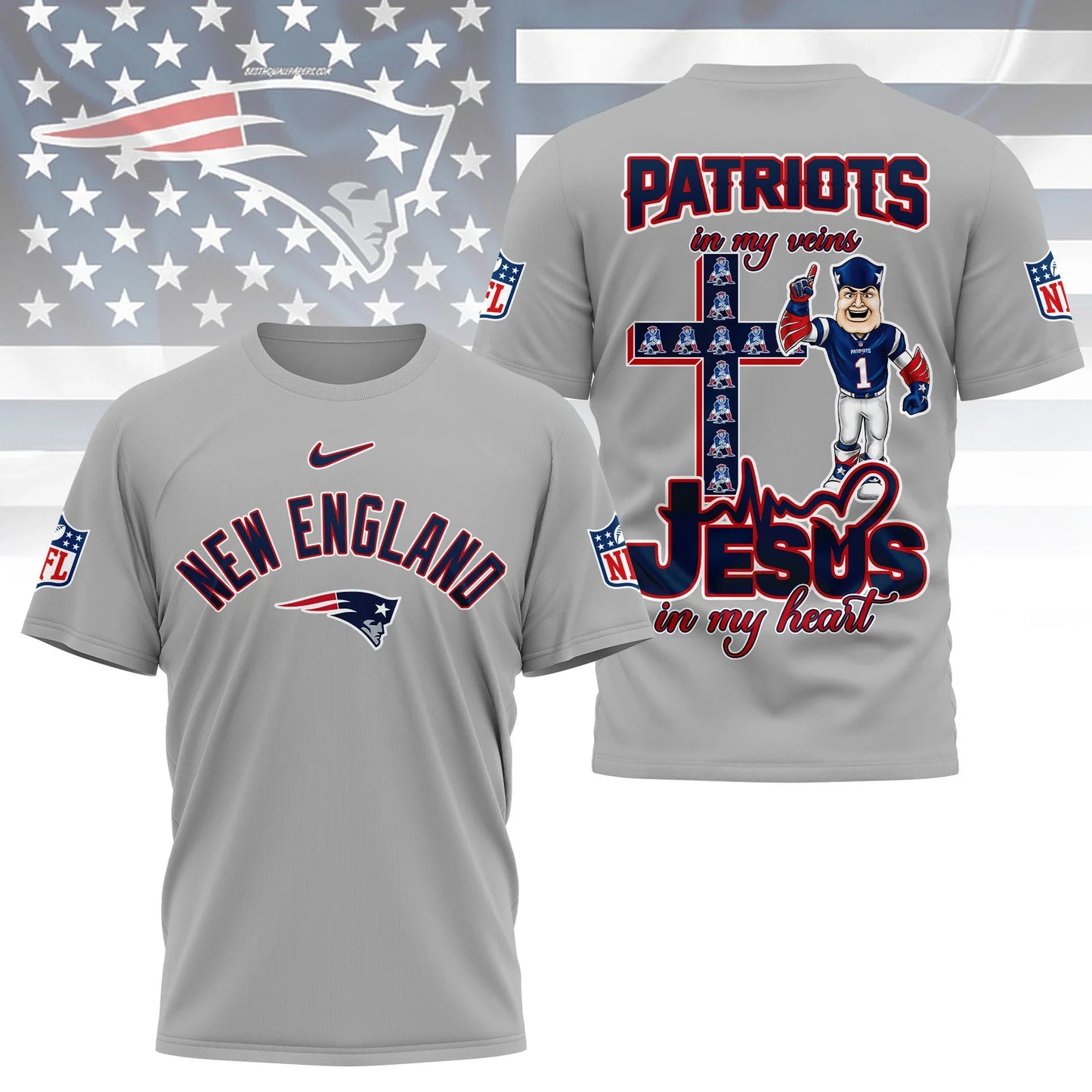 LIMITED EDITION - NEW CUSTOMIZED NFL27 NEP NEW ENGLAND PATRIOTS T-SHIRT | MULTIPLE COLORS AVAILABLE