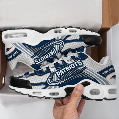LIMITED EDITION - NEW CUSTOMIZED NFL27 NEP NEW ENGLAND PATRIOTS UNISEX AIR MAX PLUS SNEAKERS
