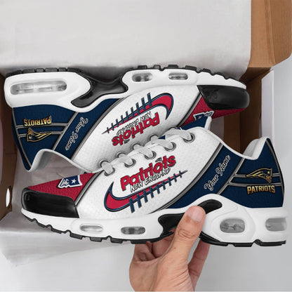 LIMITED EDITION - NEW CUSTOMIZED NFL27 NEP NEW ENGLAND PATRIOTS UNISEX AIR MAX PLUS SNEAKERS