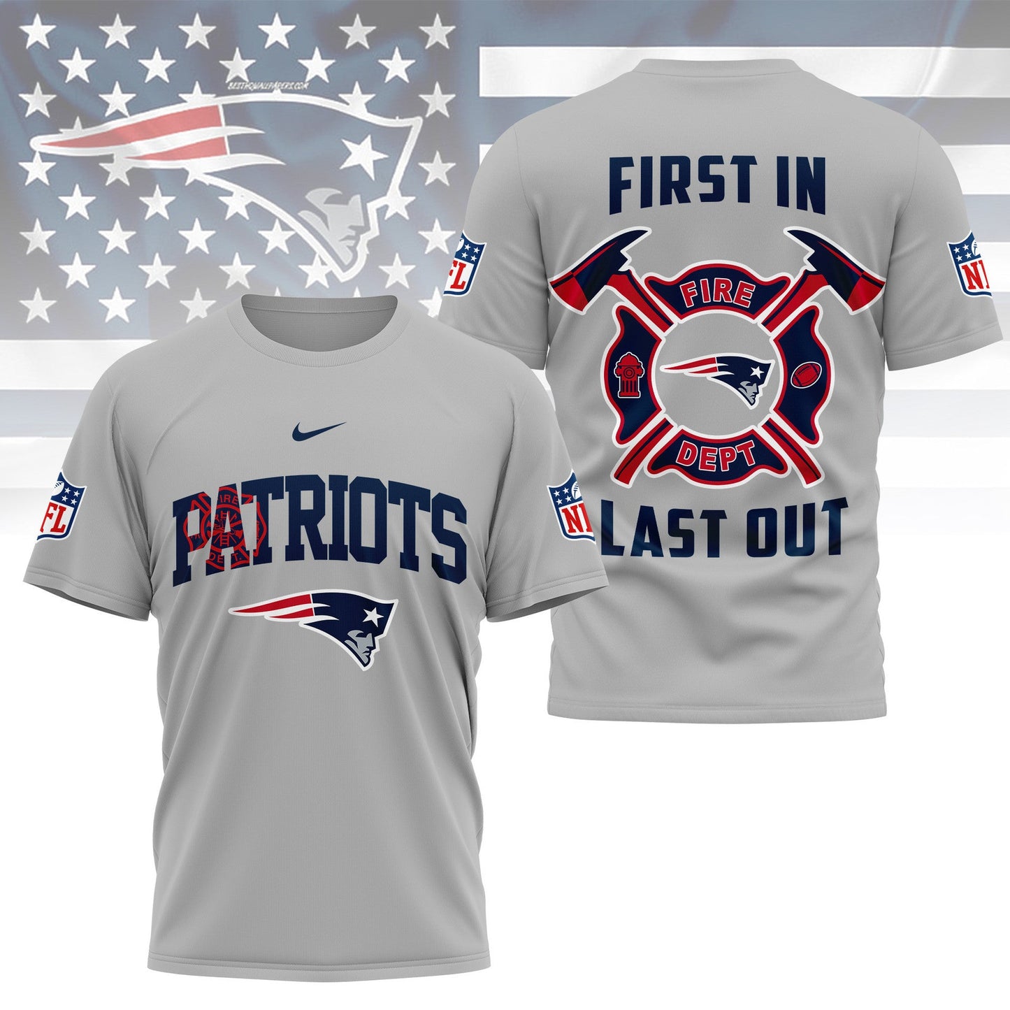 LIMITED EDITION - NEW CUSTOMIZED NFL27 NEP NEW ENGLAND PATRIOTS T-SHIRT | MULTIPLE COLORS AVAILABLE