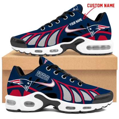 LIMITED EDITION - NEW CUSTOMIZED NFL27 NEP NEW ENGLAND PATRIOTS UNISEX AIR MAX PLUS SNEAKERS