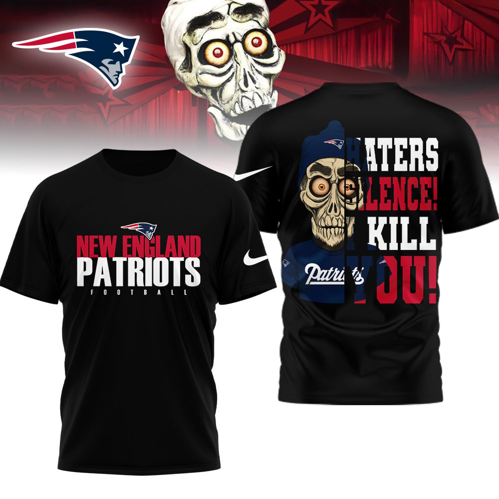 LIMITED EDITION - NEW CUSTOMIZED NFL27 NEP NEW ENGLAND PATRIOTS HATERS SILENCE I KILL YOU SHIRT