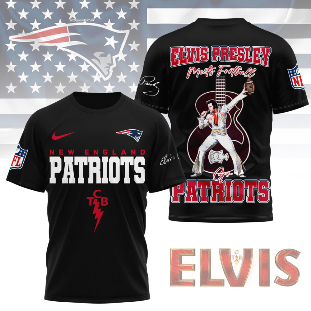 LIMITED EDITION - NEW CUSTOMIZED NFL27 NEP NEW ENGLAND PATRIOTS X ELVIS PRESLEY FAN 3D SHIRT