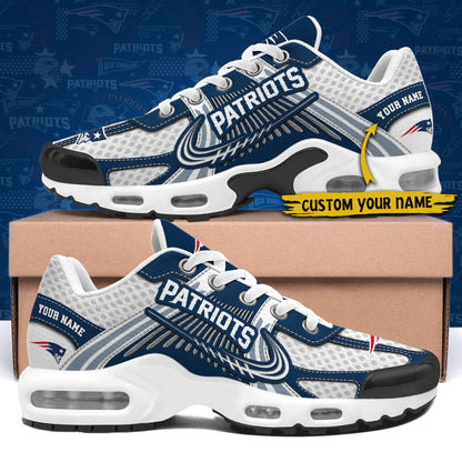 LIMITED EDITION - NEW CUSTOMIZED NFL27 NEP NEW ENGLAND PATRIOTS UNISEX AIR MAX PLUS SNEAKERS