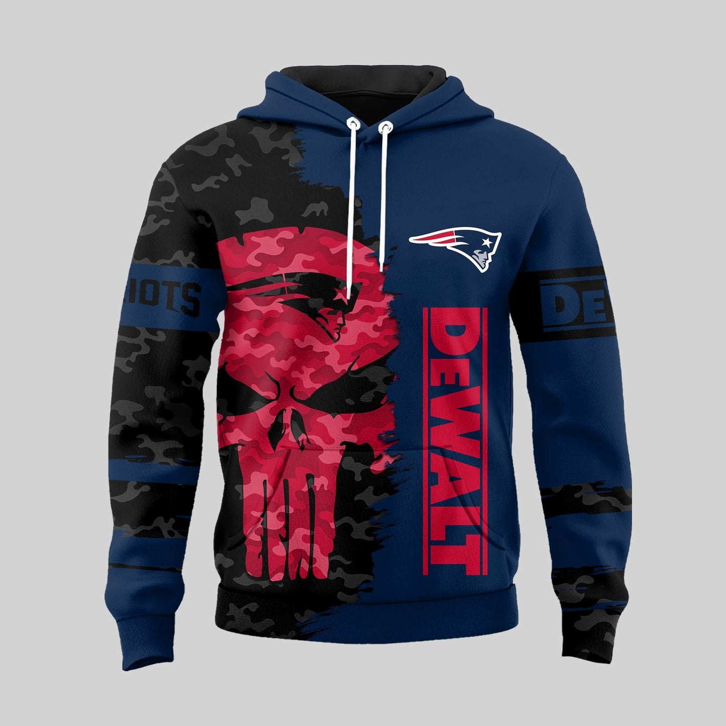 LIMITED EDITION - NEW CUSTOMIZED NFL27 NEP NEW ENGLAND PATRIOTS DEWALT UNISEX T-SHIRT, POLO, HOODIE & JACKETS