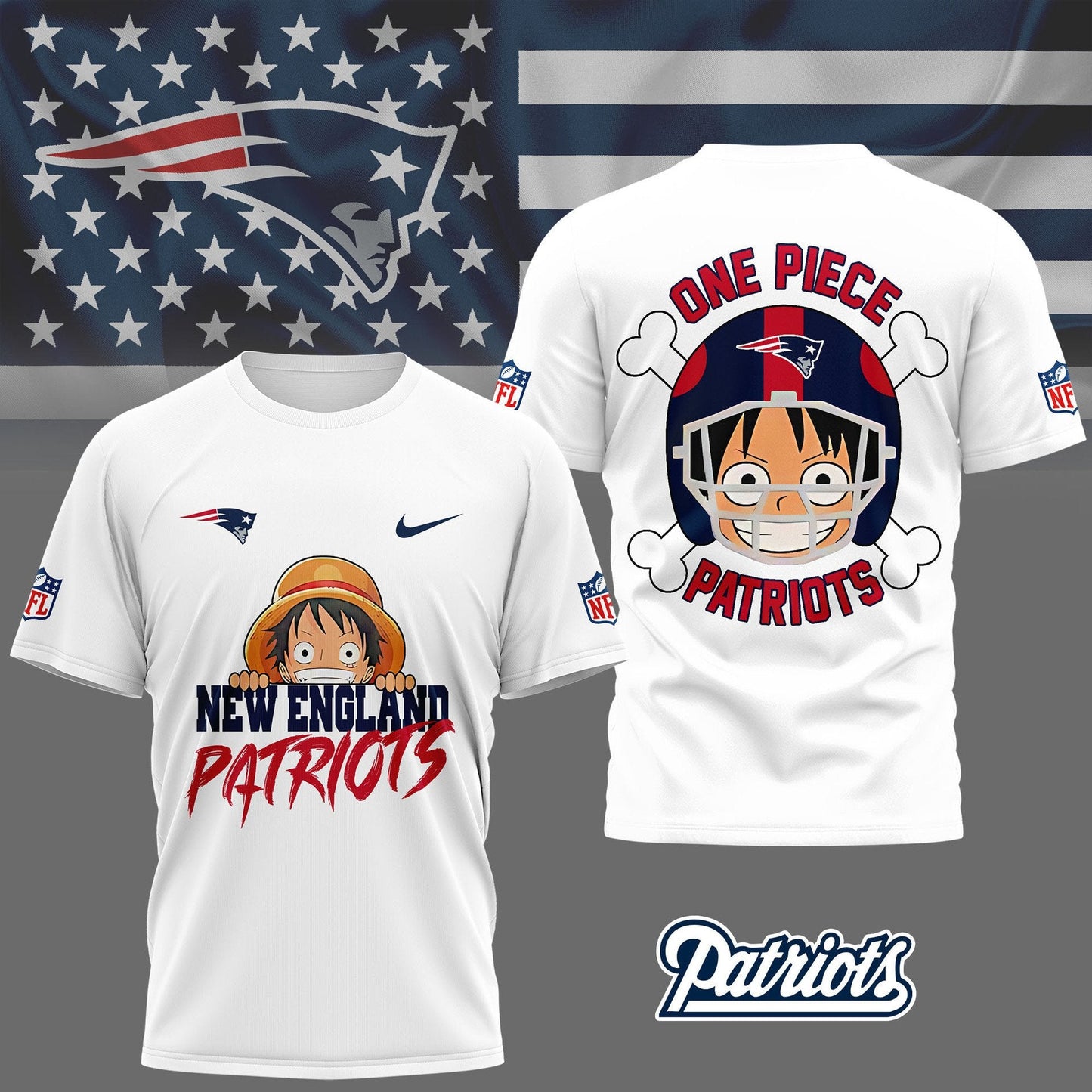 LIMITED EDITION - NEW CUSTOMIZED NFL27 NEP NEW ENGLAND PATRIOTS ONE PIECE FAN 3D SHIRT