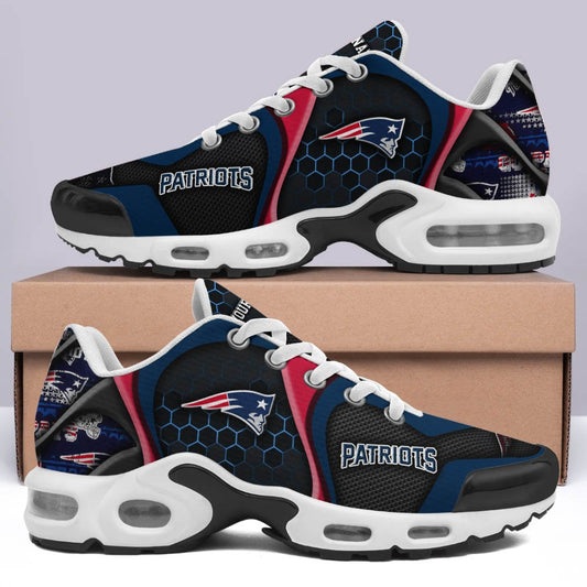 LIMITED EDITION - NEW CUSTOMIZED NFL27 NEP NEW ENGLAND PATRIOTS UNISEX AIR MAX PLUS SNEAKERS