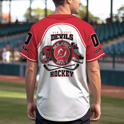 LIMITED EDITION - NEW CUSTOMIZED NHL06 NJ DEVILS BASEBALL JERSEY