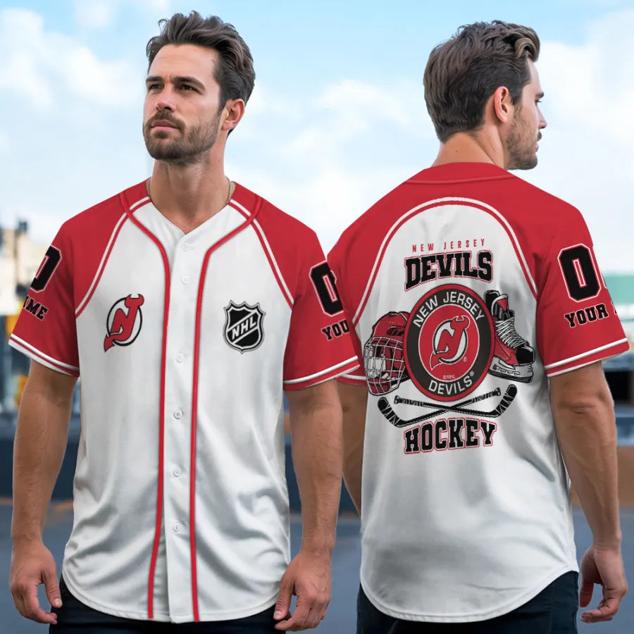 LIMITED EDITION - NEW CUSTOMIZED NHL06 NJ DEVILS BASEBALL JERSEY