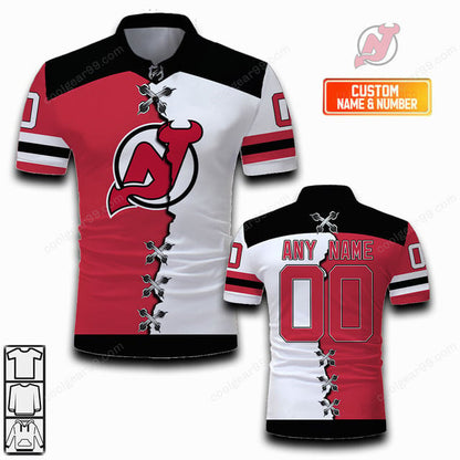LIMITED EDITION - NEW CUSTOMIZED NHL06 NJD NEW JERSEY DEVILS UNISEX T-SHIRT, POLO, HOODIE & JACKETS