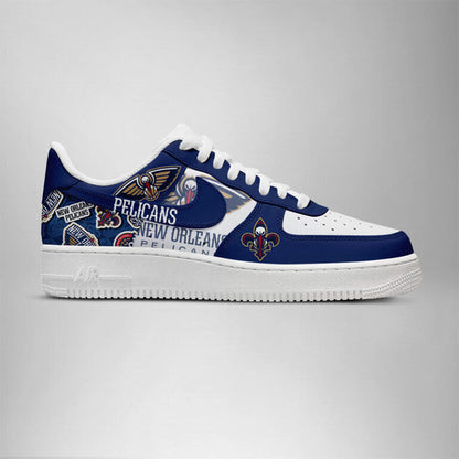LIMITED EDITION - NEW CUSTOMIZED NBA30 NO PELICANS AF1 SHOES