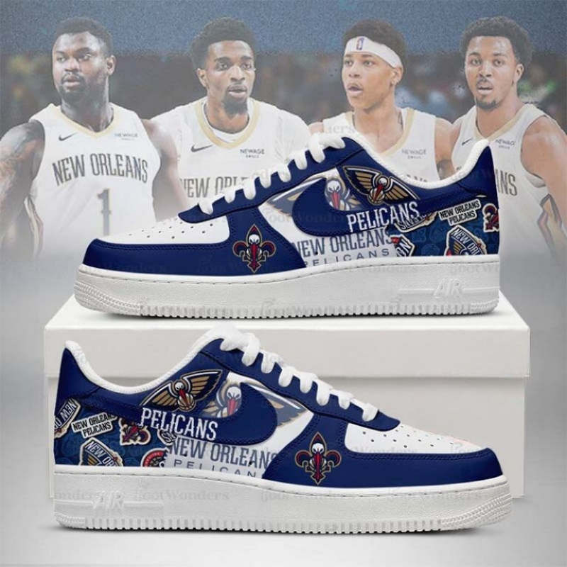 LIMITED EDITION - NEW CUSTOMIZED NBA30 NO PELICANS AF1 SHOES