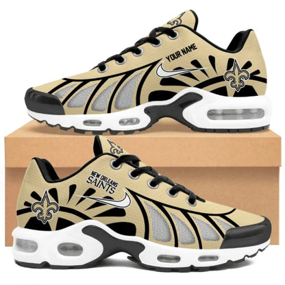 LIMITED EDITION - NEW CUSTOMIZED NFL24 NOS NEW ORLEANS SAINTS UNISEX AIR MAX PLUS SNEAKERS
