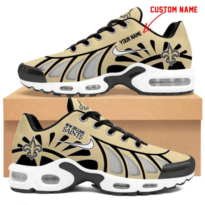 LIMITED EDITION - NEW CUSTOMIZED NFL24 NOS NEW ORLEANS SAINTS UNISEX AIR MAX PLUS SNEAKERS