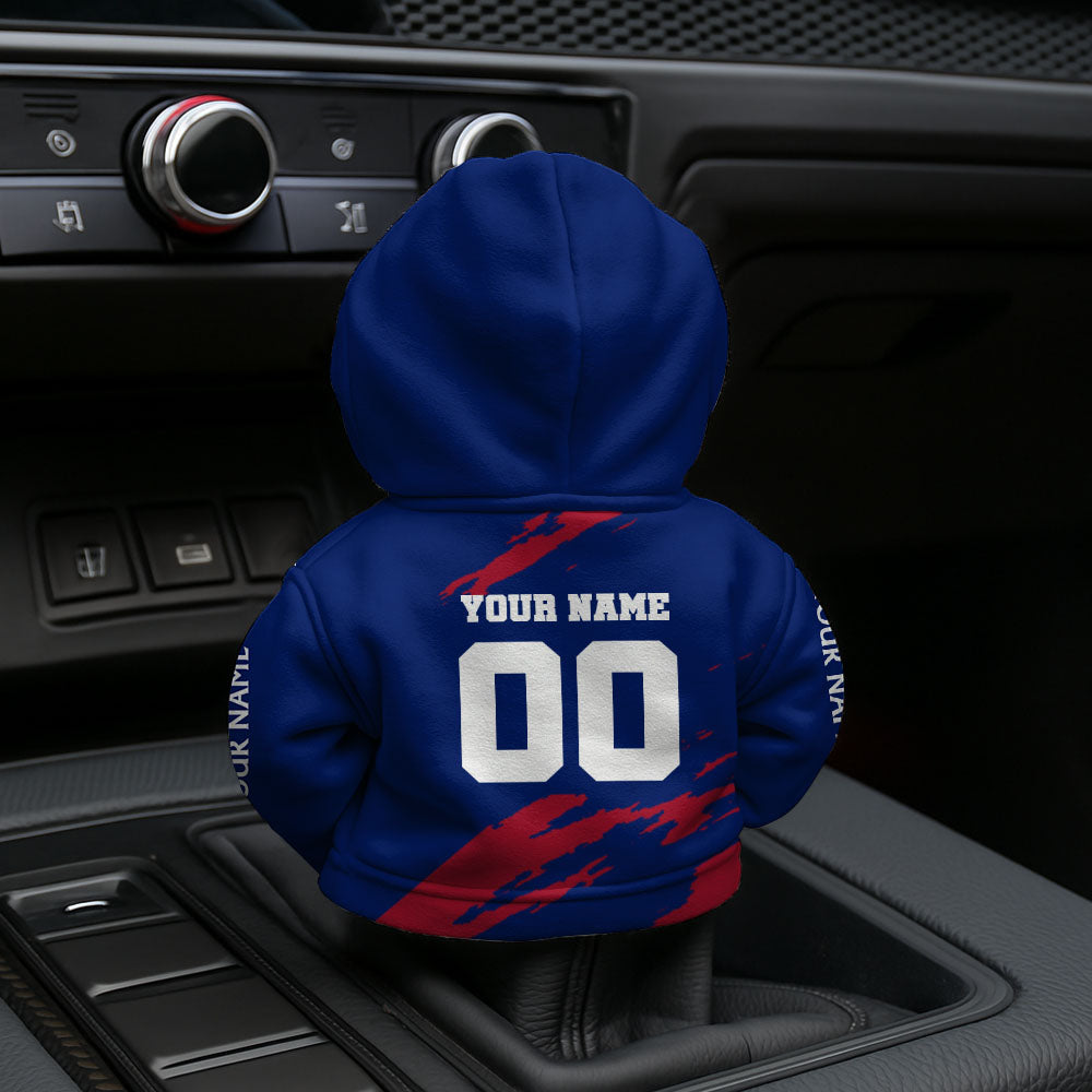 LIMITED EDITION - NEW CUSTOMIZED NFL32 NYG  NEW YORK GIANTS CAR HOODIE SHIFT KNOB COVER