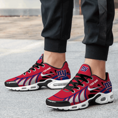LIMITED EDITION - NEW CUSTOMIZED NFL32 NYG NEW YORK GIANTS UNISEX AIR MAX PLUS SNEAKERS