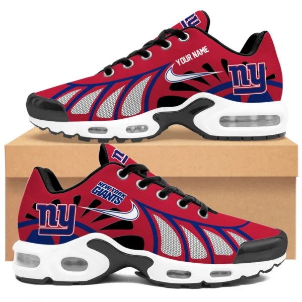LIMITED EDITION - NEW CUSTOMIZED NFL32 NYG NEW YORK GIANTS UNISEX AIR MAX PLUS SNEAKERS