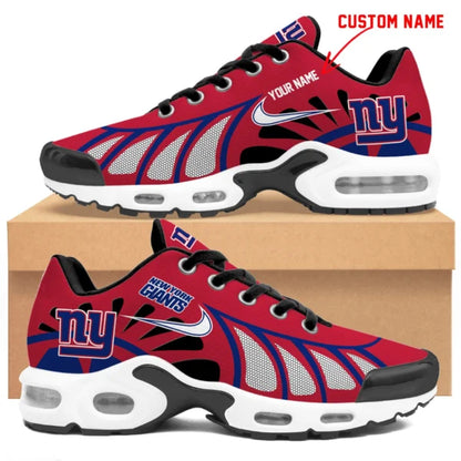 LIMITED EDITION - NEW CUSTOMIZED NFL32 NYG NEW YORK GIANTS UNISEX AIR MAX PLUS SNEAKERS