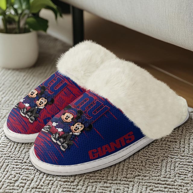 LIMITED EDITION - NEW CUSTOMIZED NFL32 NYG NEW YORK GIANTS COTTON SLIPPERS