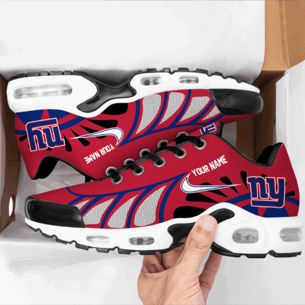 LIMITED EDITION - NEW CUSTOMIZED NFL32 NYG NEW YORK GIANTS UNISEX AIR MAX PLUS SNEAKERS