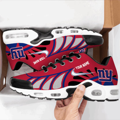LIMITED EDITION - NEW CUSTOMIZED NFL32 NYG NEW YORK GIANTS UNISEX AIR MAX PLUS SNEAKERS